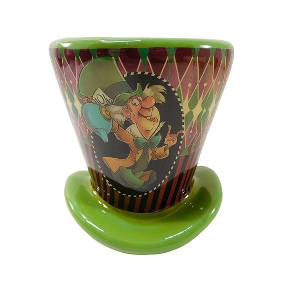 Disney Alice in Wonderland Mad Hatter Green Hat Christmas Ornament 4" - Picture 2 of 10